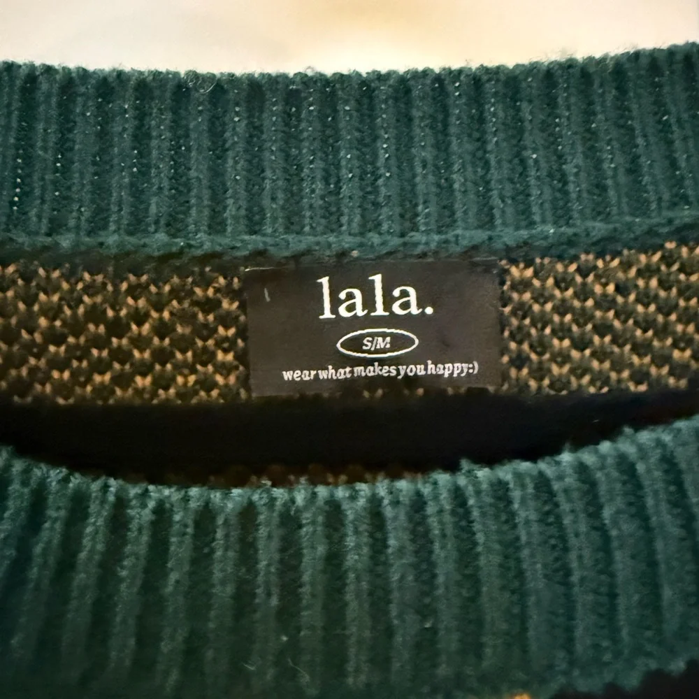 Dressed in LALA Green Leopard Print Crewneck Sweater - Picture 3 of 5